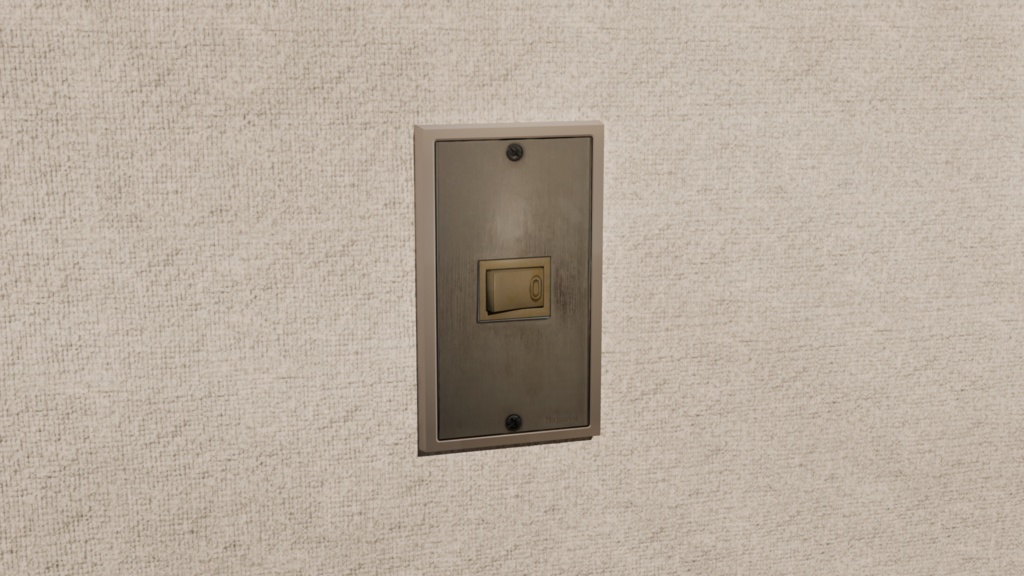 【超ローポリ】リアルすぎる使い込まれた昔ながらのスイッチ