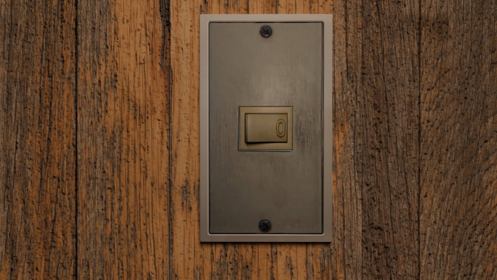 【超ローポリ】リアルすぎる使い込まれた昔ながらのスイッチ