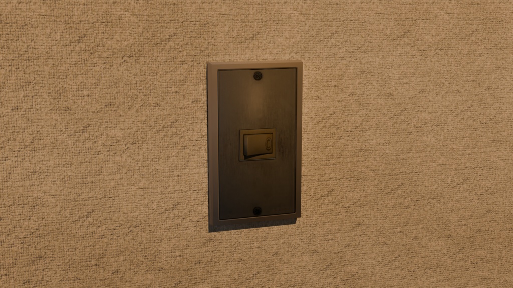 【超ローポリ】リアルすぎる使い込まれた昔ながらのスイッチ