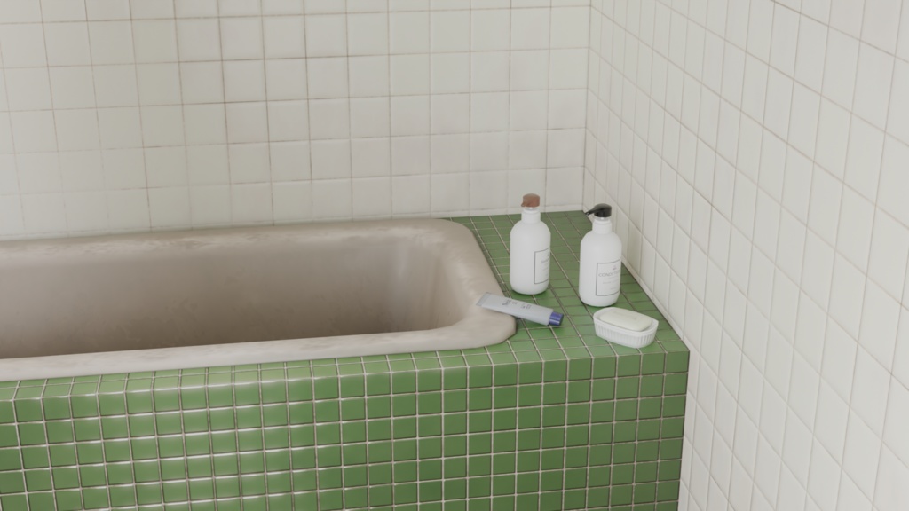 ローポリ!お風呂場シャンプーセット