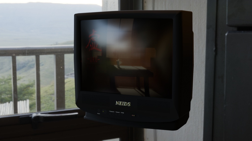 【ローポリ】ブラウン管テレビ