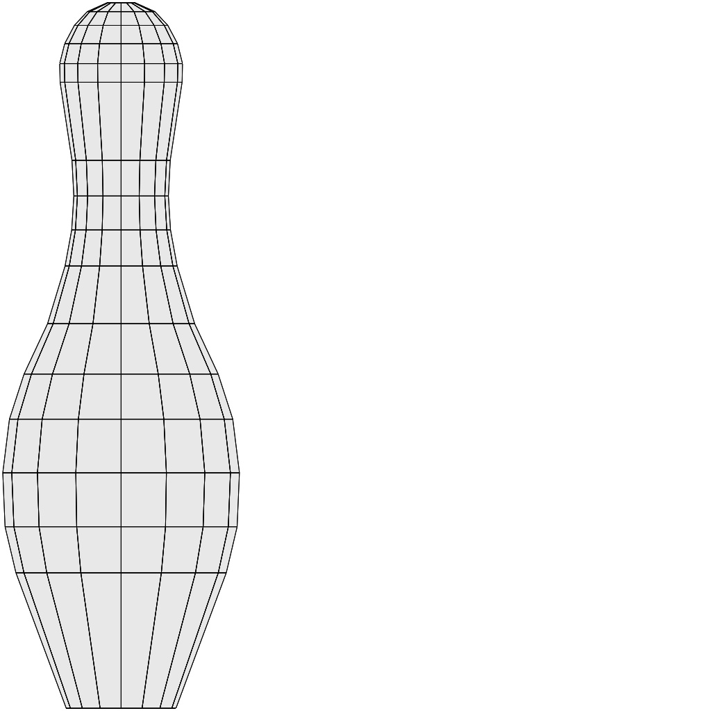 ボーリングのピンとボール ローポリかつLOD対応!