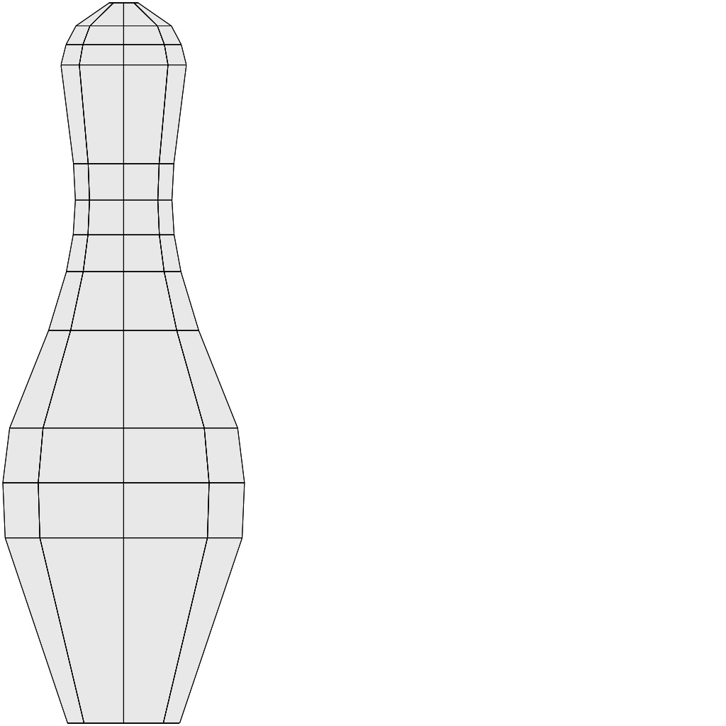 ボーリングのピンとボール ローポリかつLOD対応!