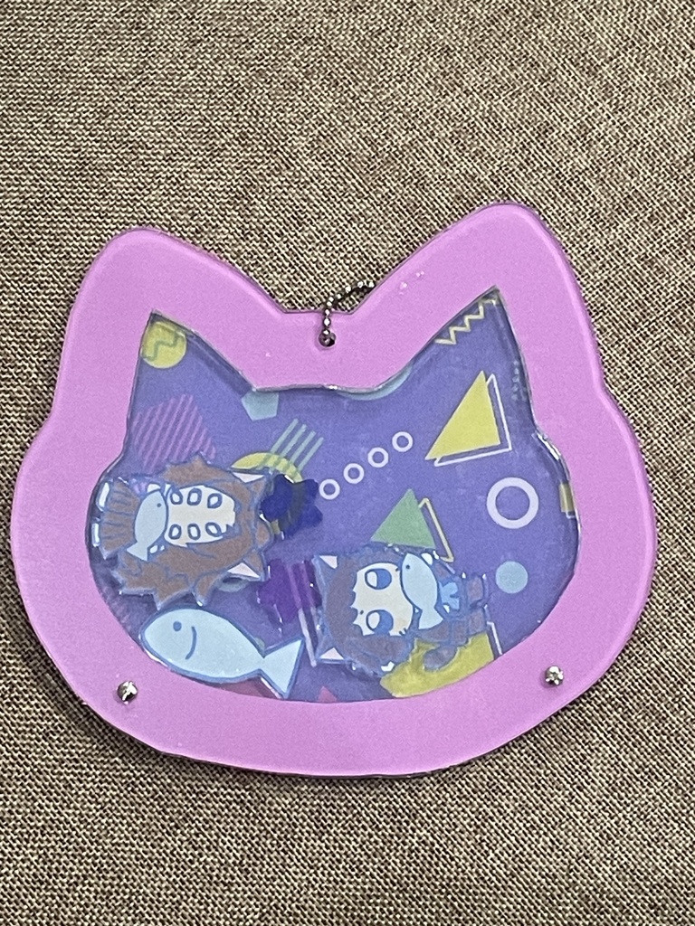 黒獪シャカシャカアクキー(猫)