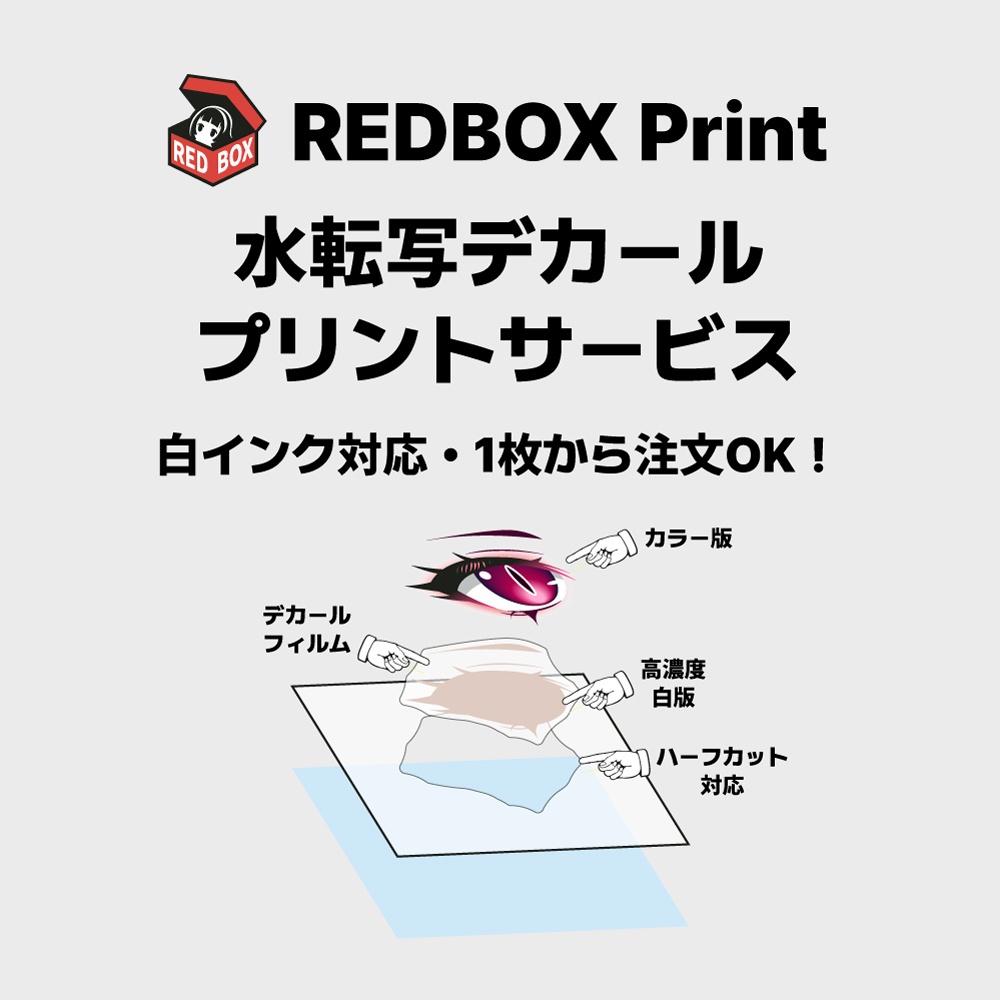 水転写デカールプリントサービス Water slide Decal Printing Service