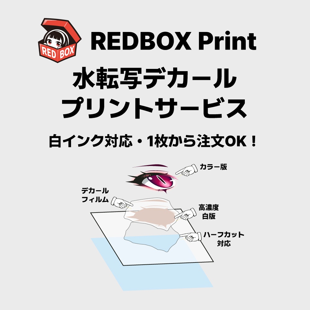 水転写デカールプリントサービス Water slide Decal Printing Service