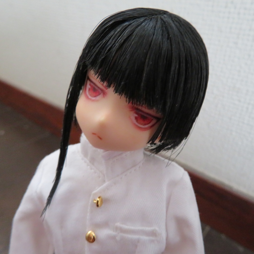 ピュアニーモ カスタムドールヘッド 赤ジト目ちゃん