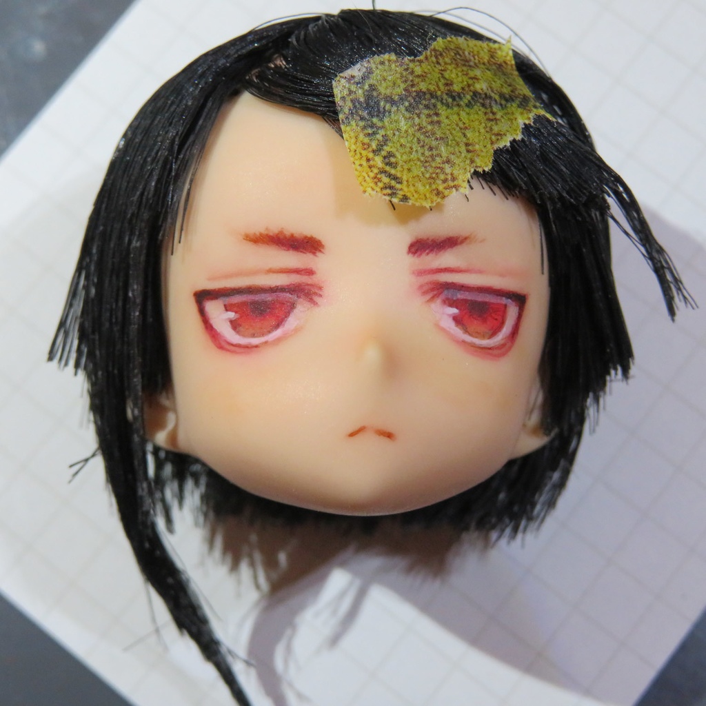 ピュアニーモ カスタムドールヘッド 赤ジト目ちゃん