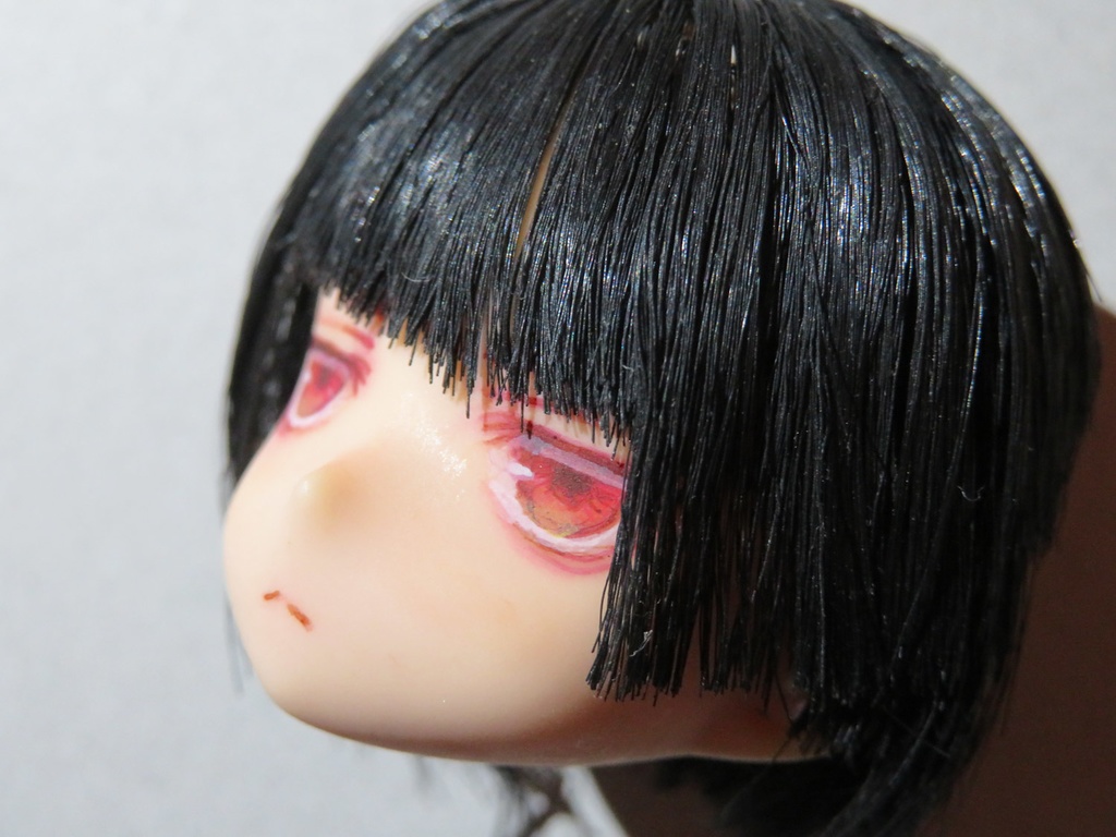 ピュアニーモ カスタムドールヘッド 赤ジト目ちゃん