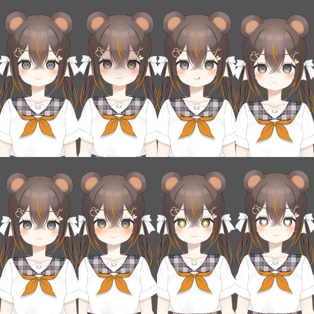 【汎用モデル】学生くまちゃん【VTS対応】