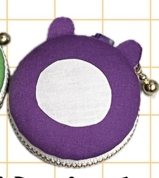 仙霊マカロンポーチ 紫