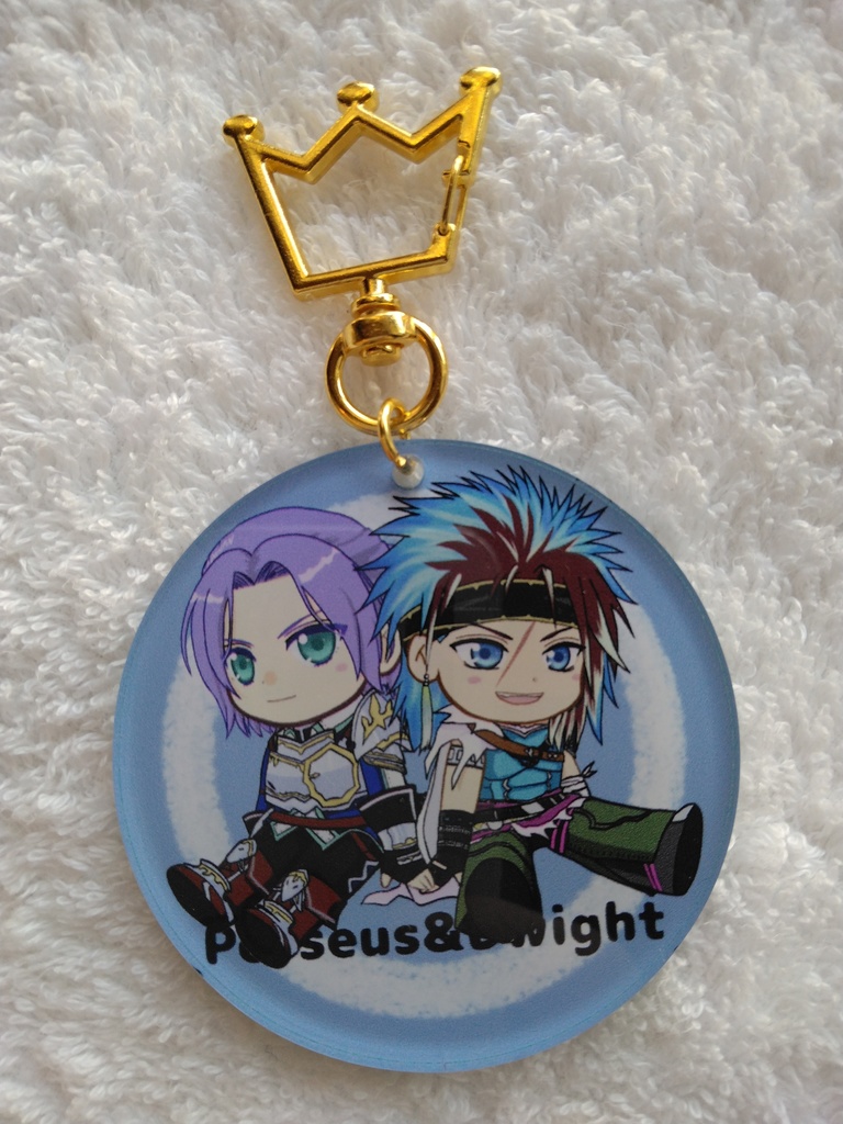 表パーシアス&ドワイト裏ハーキュリーズ&フランクリン　アクリルキーホルダー