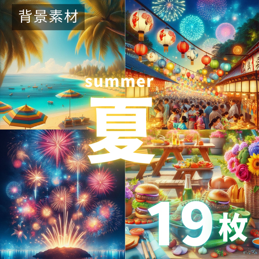 【背景19点】夏の背景シリーズ