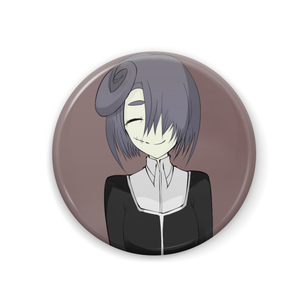 いつもニコニコしてる缶バッジ