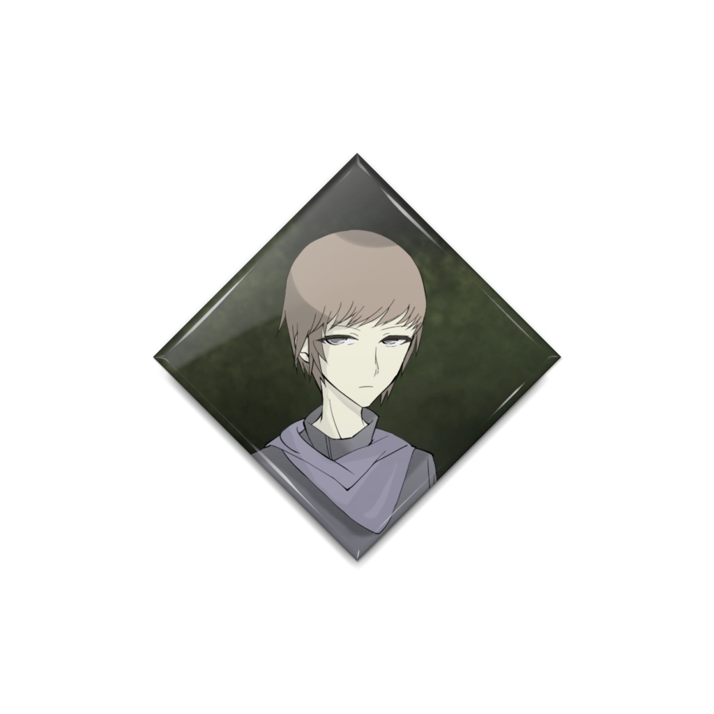 缶バッジ　まね助