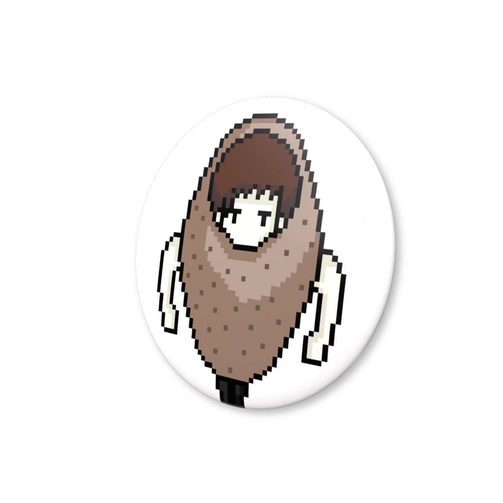 まね助 ドットキャラクター缶バッジ(バリュー)