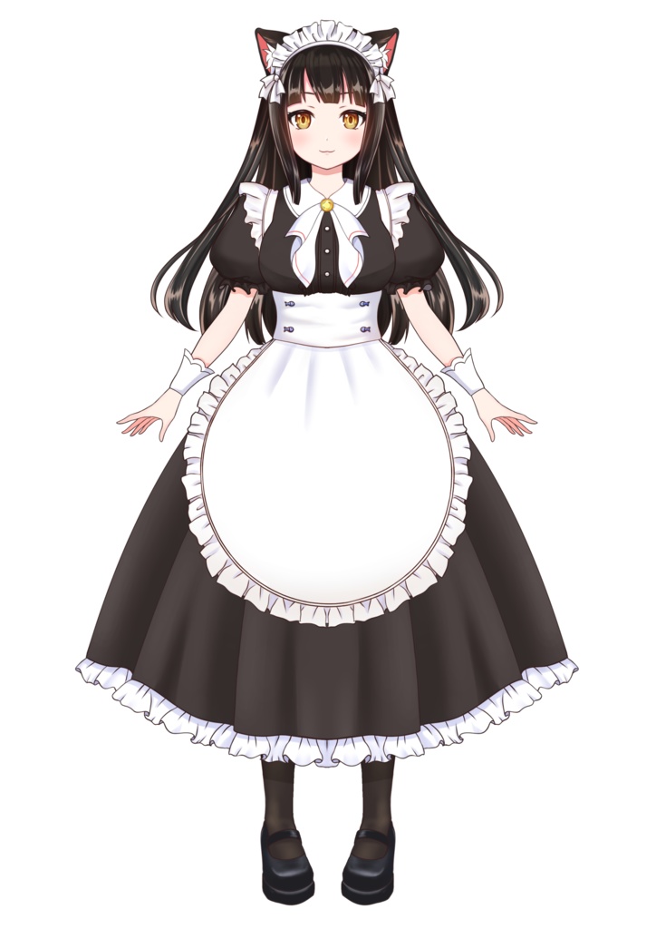 【汎用モデル】猫耳メイド【VTS対応】