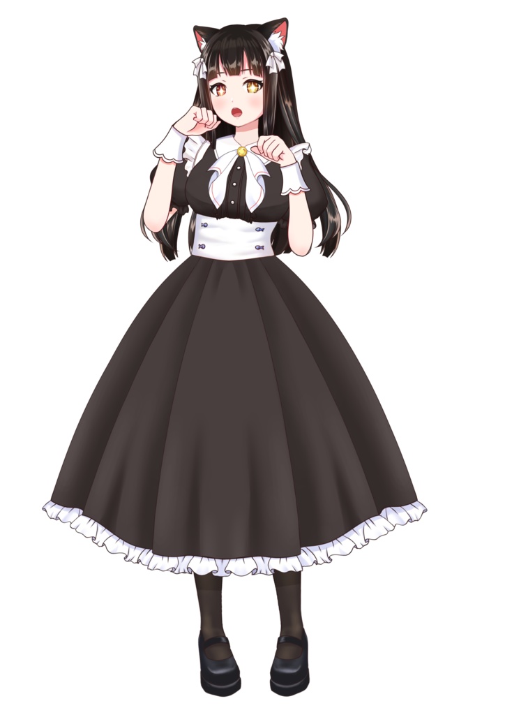 【汎用モデル】猫耳メイド【VTS対応】
