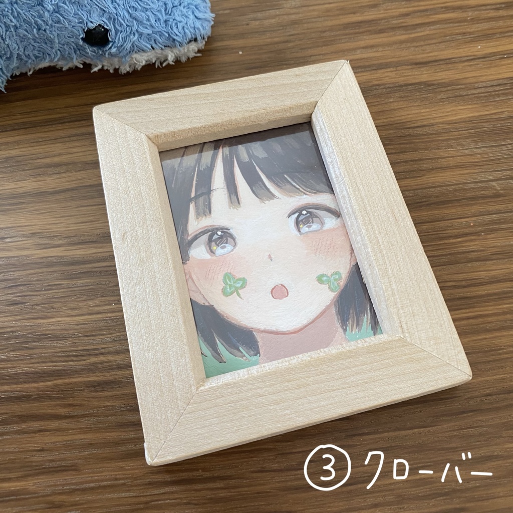 【ミニミニ原画・全6種】face/flowerシリーズ(サイン・フレーム付き)