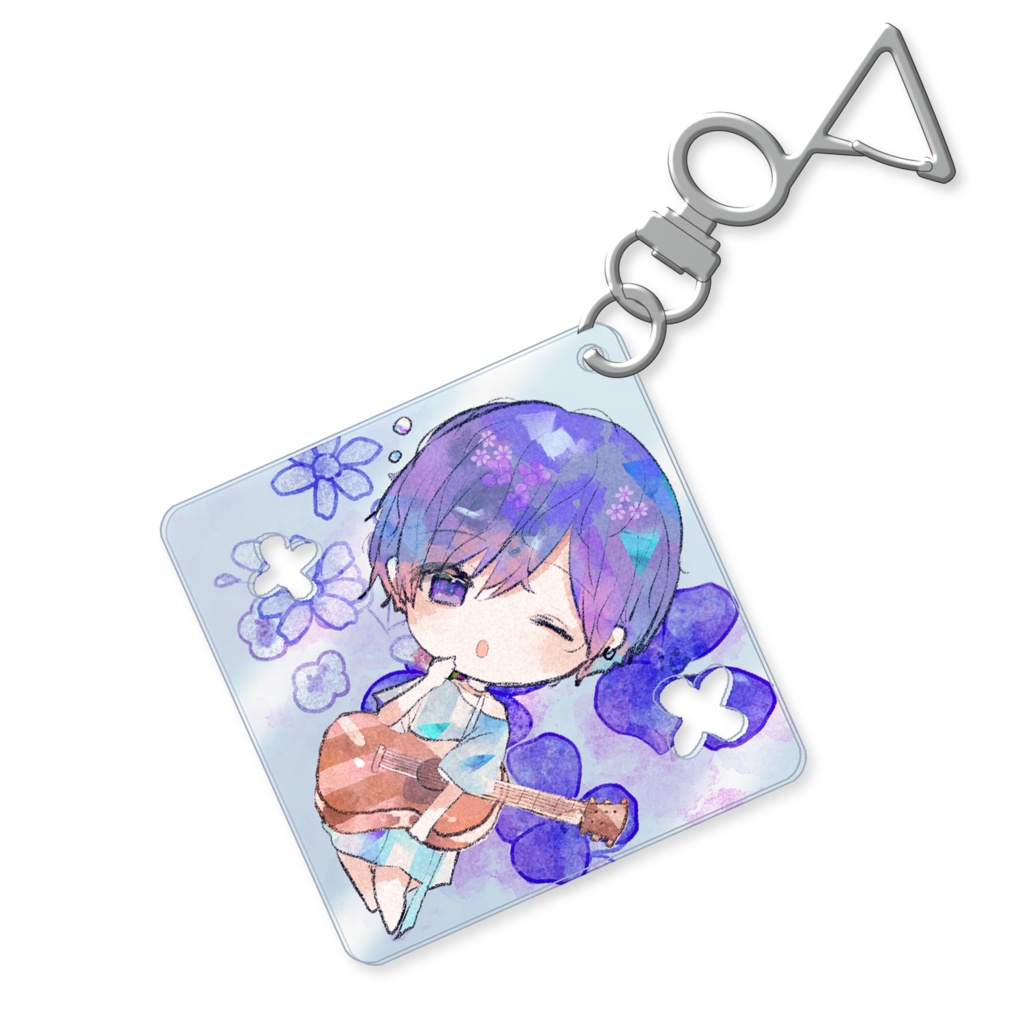 【8/20まで受注生産】押し花風アクリルキーホルダー silent aroma #アロマライブ