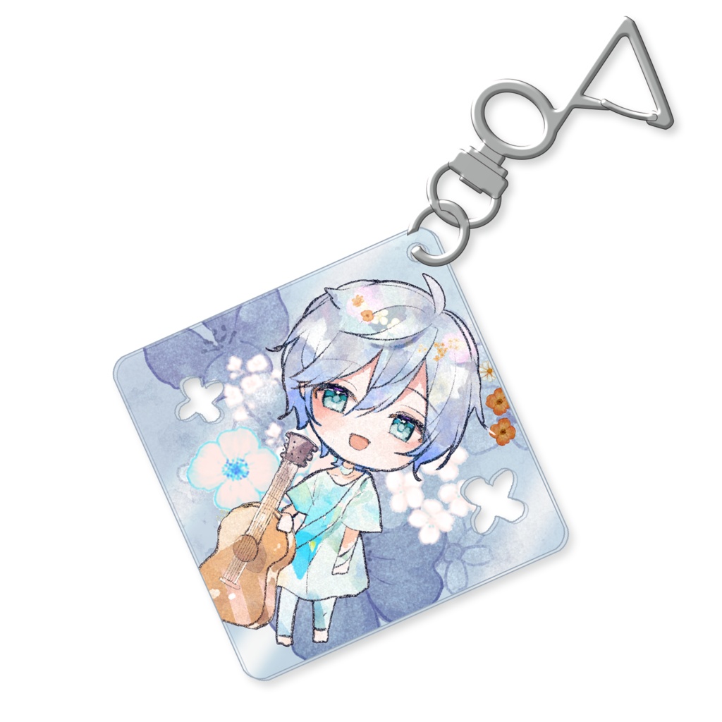 【8/20まで受注生産】押し花風アクリルキーホルダー silent aroma #アロマライブ