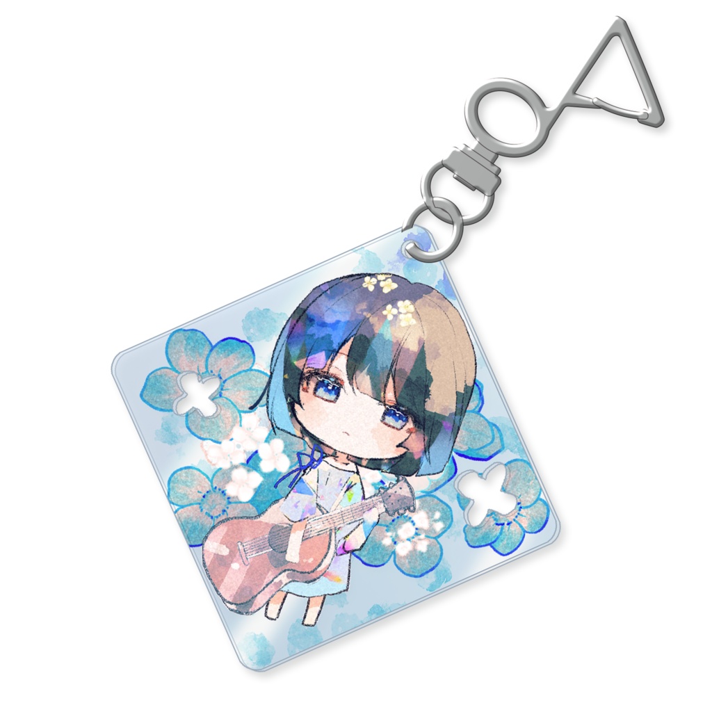 【8/20まで受注生産】押し花風アクリルキーホルダー silent aroma #アロマライブ