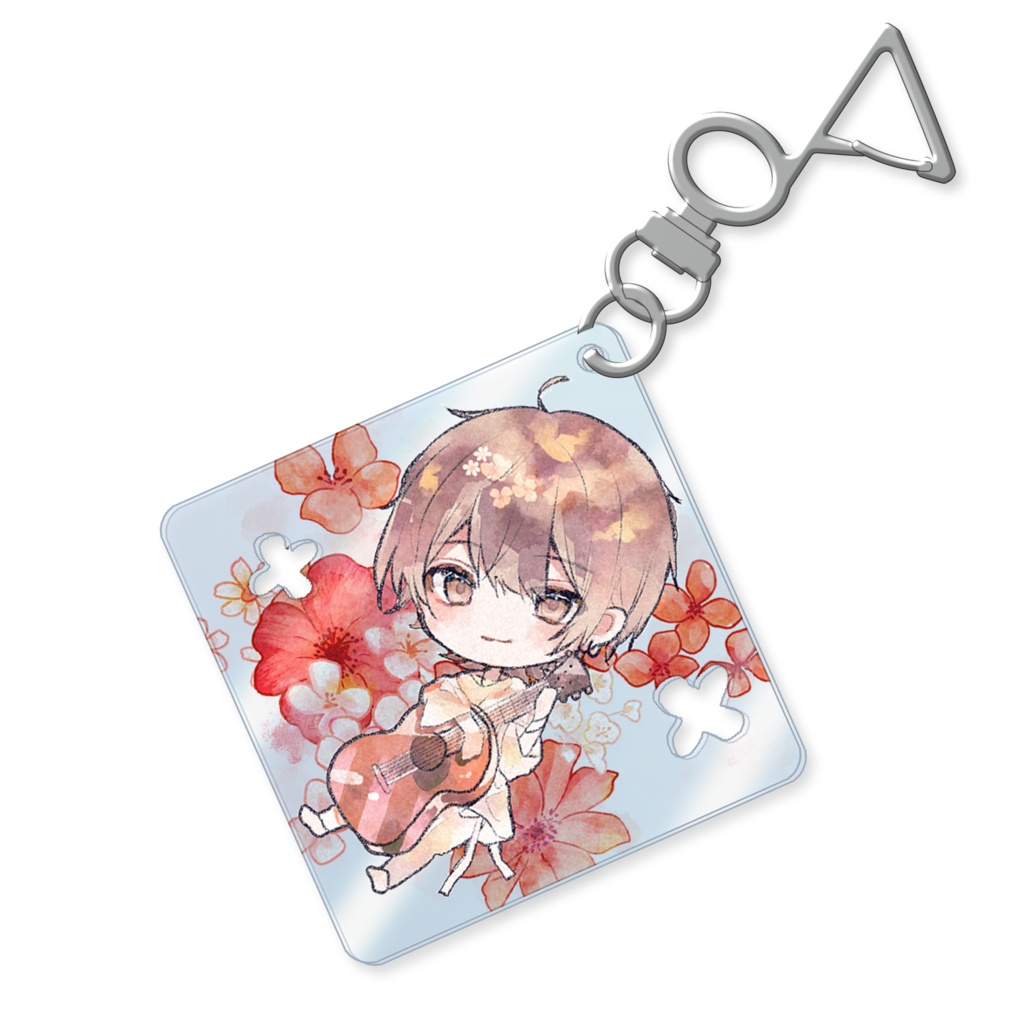 【8/20まで受注生産】押し花風アクリルキーホルダー silent aroma #アロマライブ