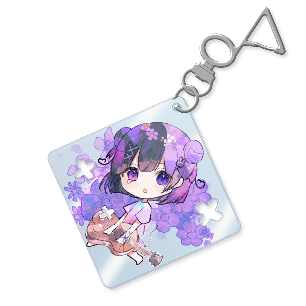 【8/20まで受注生産】押し花風アクリルキーホルダー silent aroma #アロマライブ