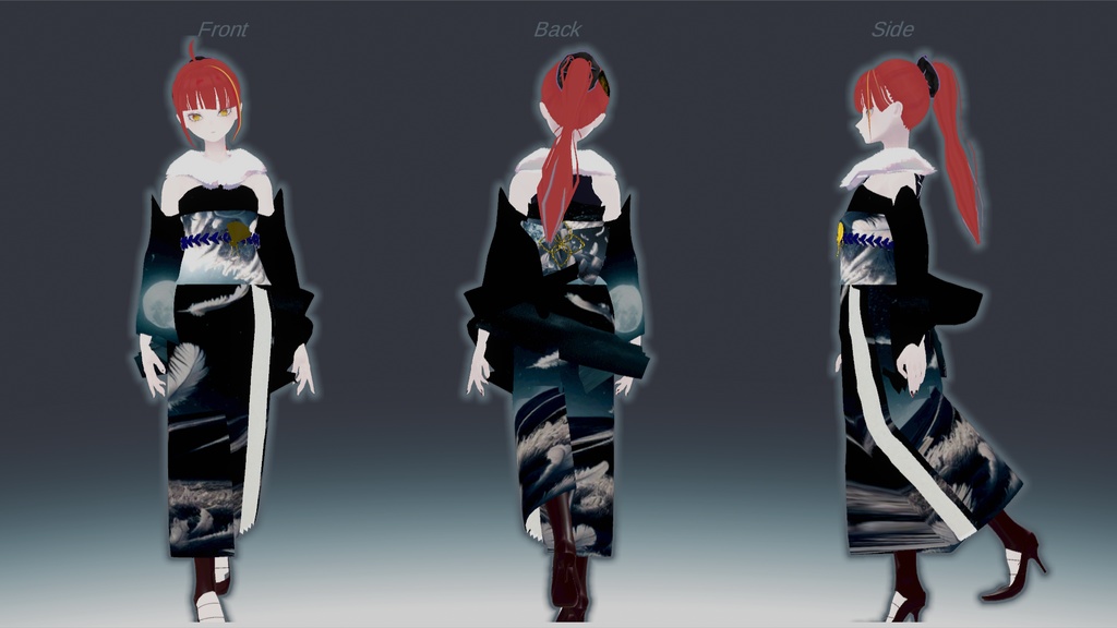 【Pochi、Julius対応】振袖モデル