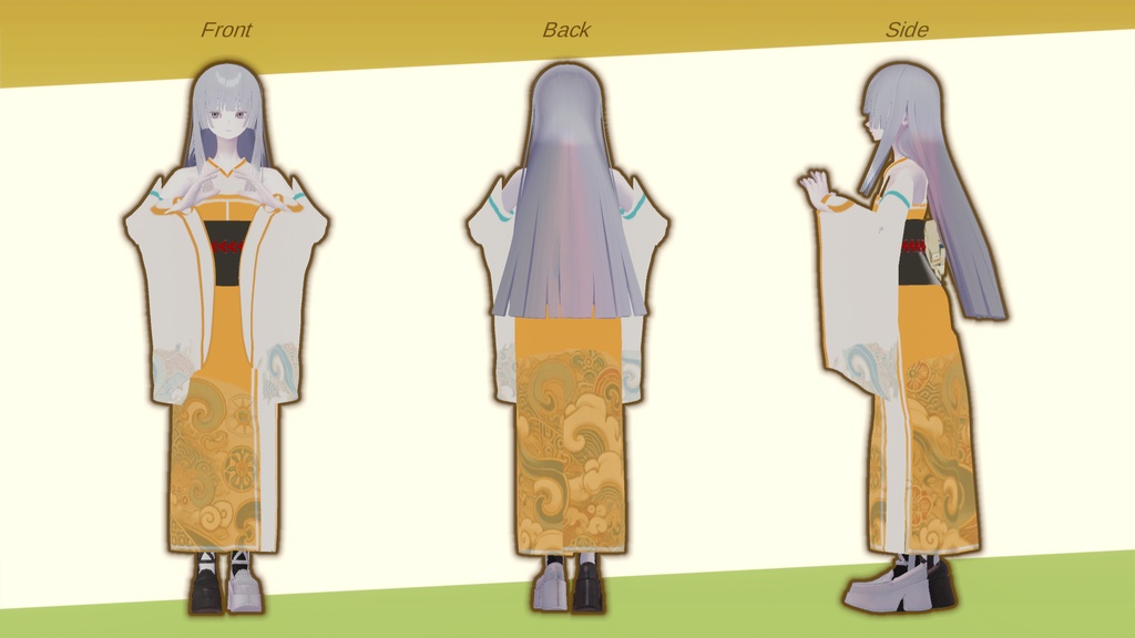 【Pochi、Julius対応】振袖モデル