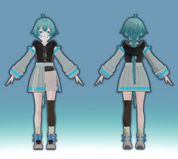 【薄荷対応】衣装モデル「Not Heel」