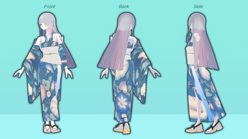 【Pochi、Julius対応】浴衣モデル