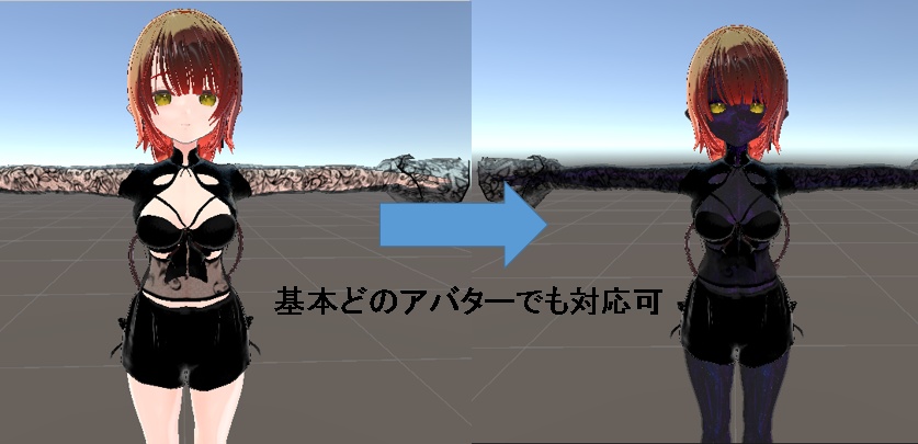 VRChatアバター全般使用想定【夜空人の肌(そらびとのはだ)】