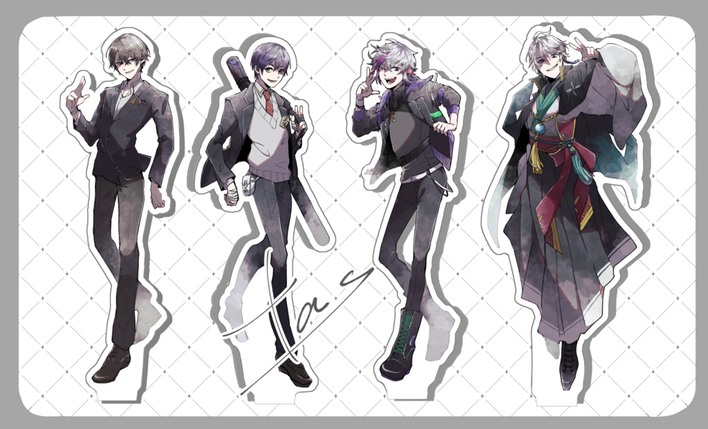【非公式ファンメイド】ROF-MAO加賀美ハヤト両面アクリルスタンド【ノベルティシール付】