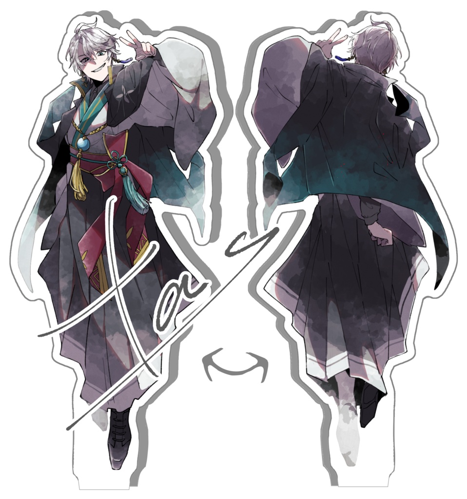 【非公式ファンメイド】ROF-MAO甲斐田晴両面アクリルスタンド【ノベルティシール付】