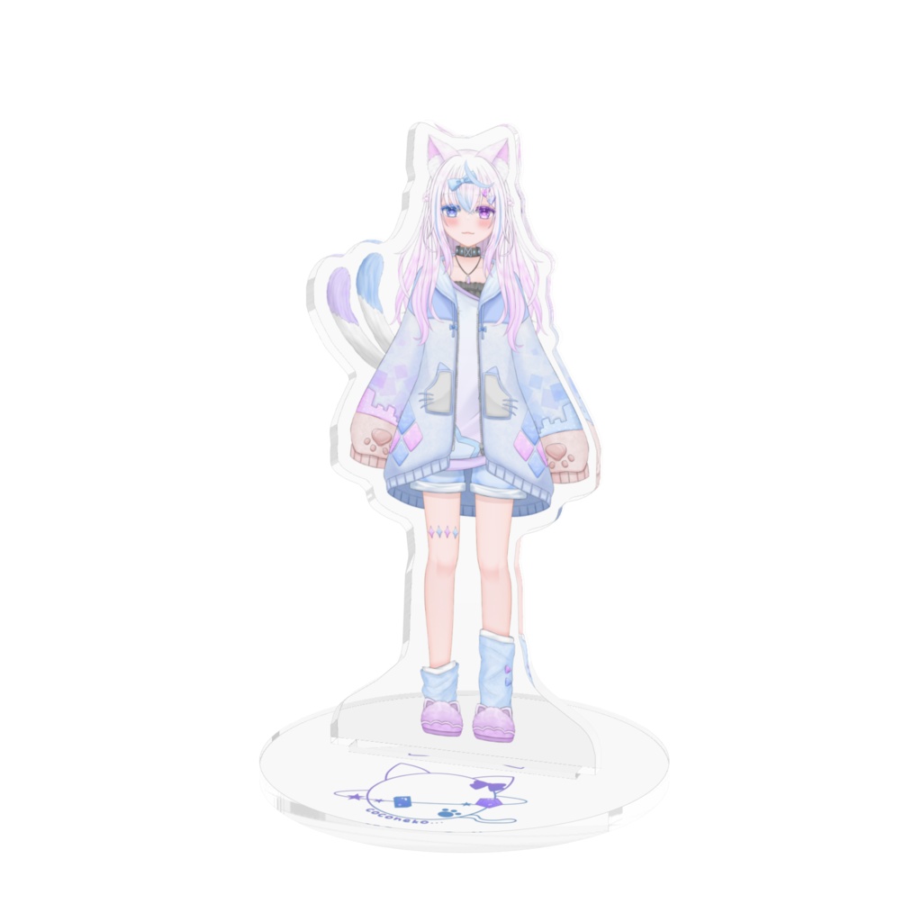声々猫こと（アウターあり/♀）100x100mmアクスタ