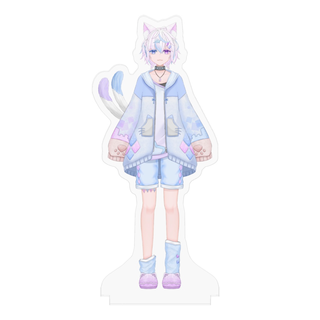 声々猫こと(アウターあり/♂)100x100mmアクスタ