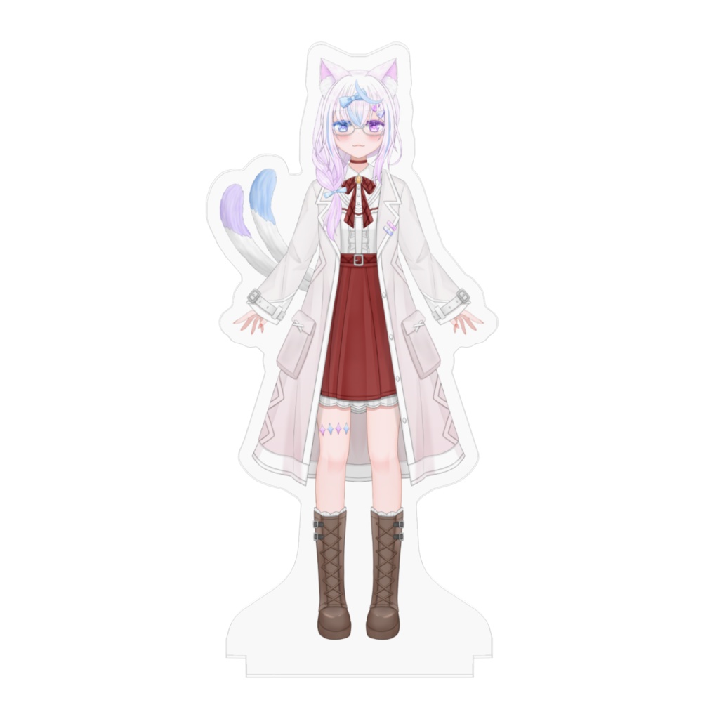 声々猫こと(私服アウターあり/♀)100x100mmアクスタ