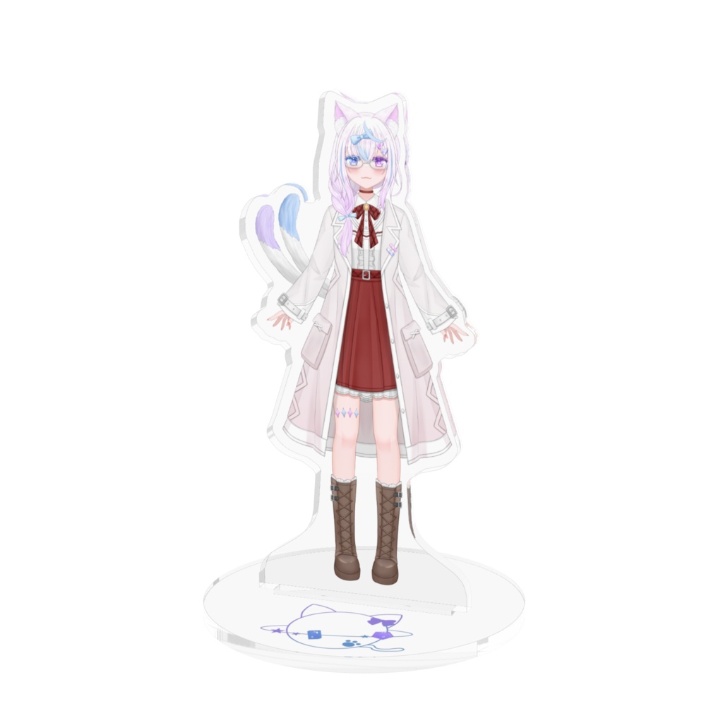 声々猫こと（私服アウターあり/♀）100x100mmアクスタ