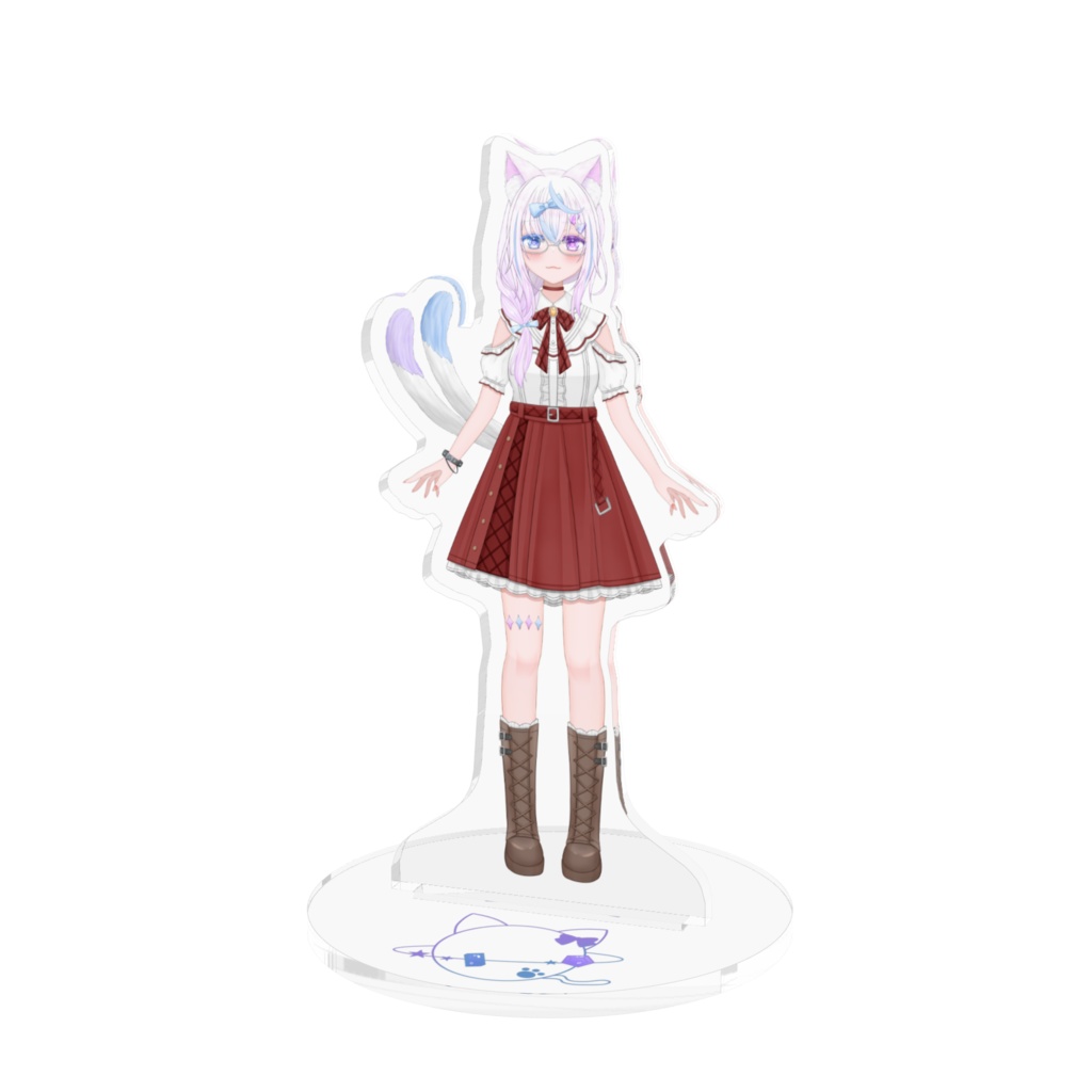 声々猫こと(私服アウターなし/♀)100x100mmアクスタ