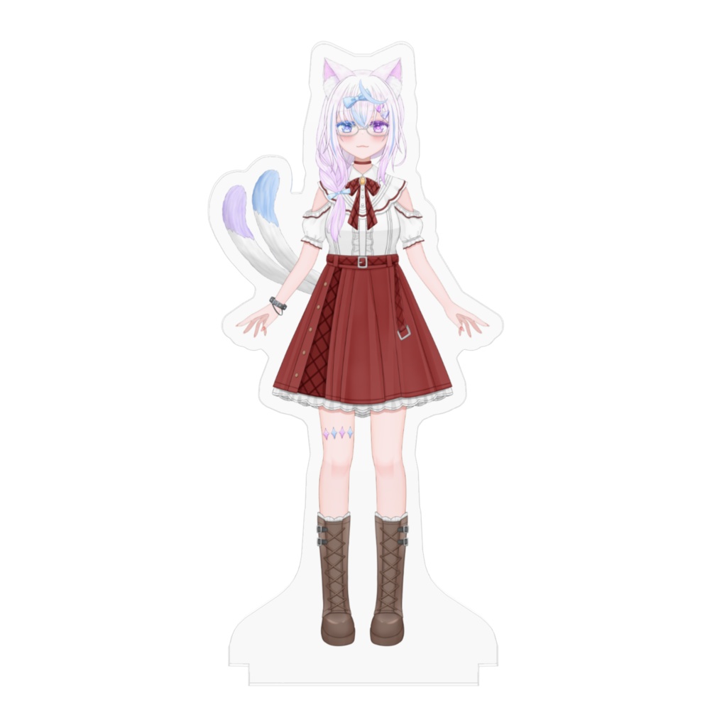 声々猫こと(私服アウターなし/♀)100x100mmアクスタ