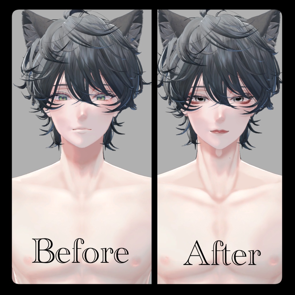 【斑霞-Hanka-】eye+make+body #01