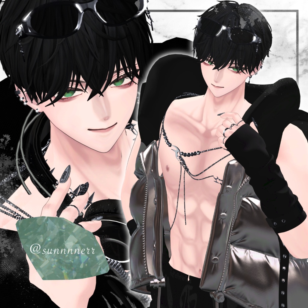 【狛乃-Komano】Diagonale eye+make+body texture