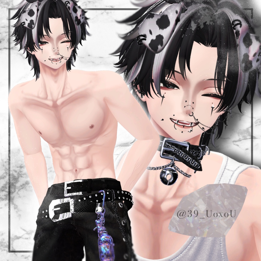 【狛乃-Komano】Diagonale eye+make+body texture