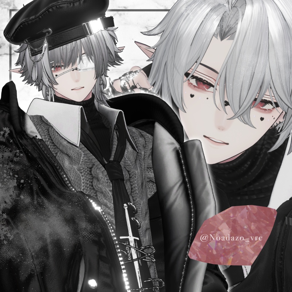 【狛乃-Komano】Diagonale eye+make+body texture