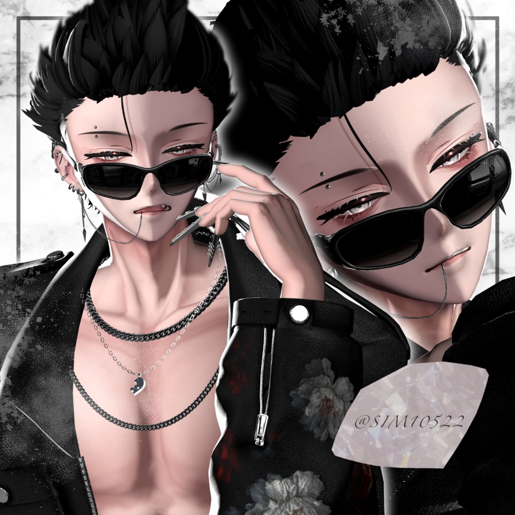 【狛乃-Komano】Diagonale eye+make+body texture