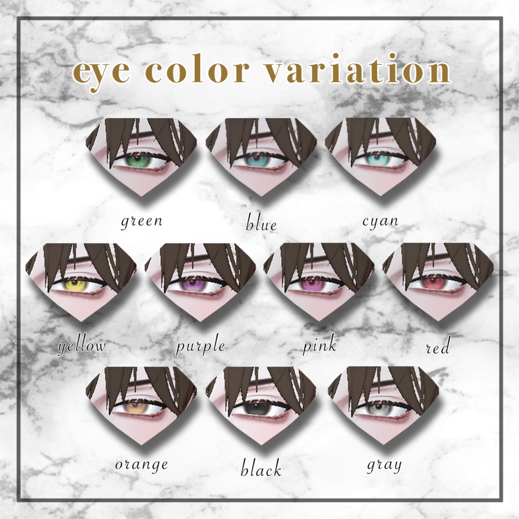 ✨3/19~3/27SALE✨【夜邑 -Yomura-】Diagonale eye+make texture