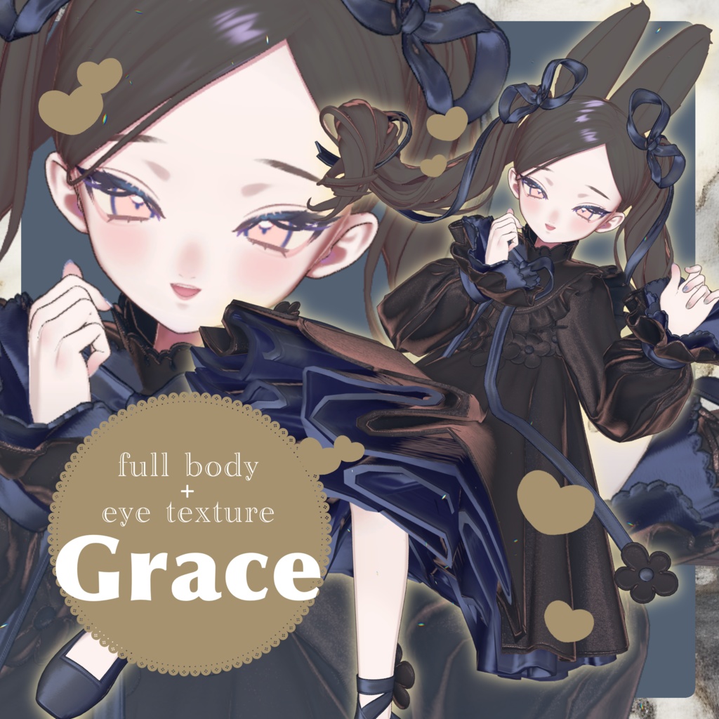 【フィユエ-fyuett-】Grace full body+eye texture