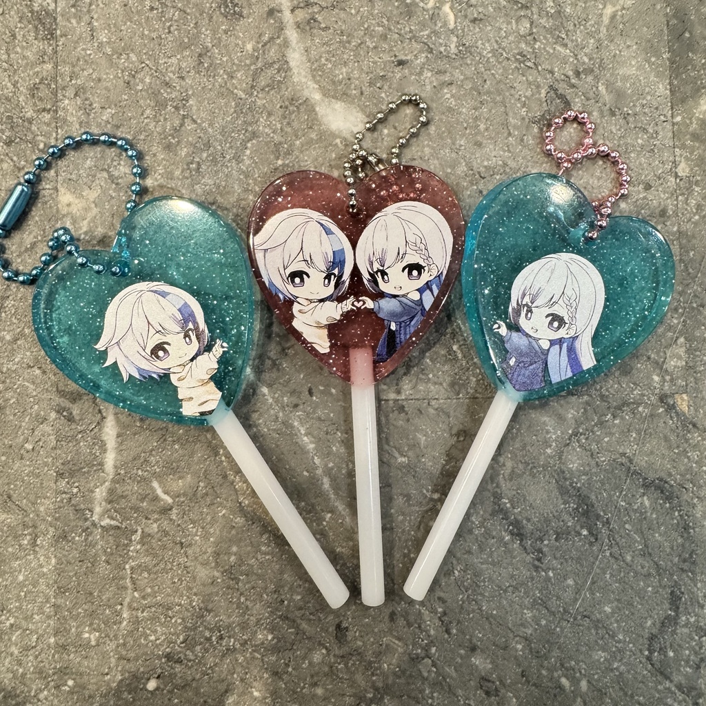 キャンディ型アクリルキーホルダー(ツーショットver.)