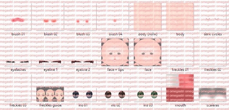 【Vroid】 MMDのスタイルアバターのテクスチャパック | MMD style Avatar texture pack